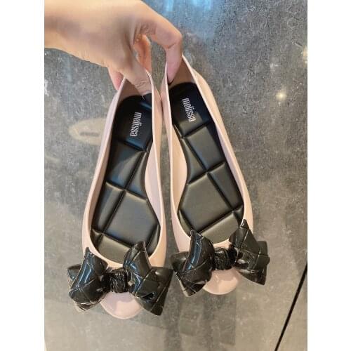 2021 New Melissa Women Jelly Fashion Sexy Sandals Women Jelly Sandals Adult Melissa Female Flat Sweet Summer Slippers