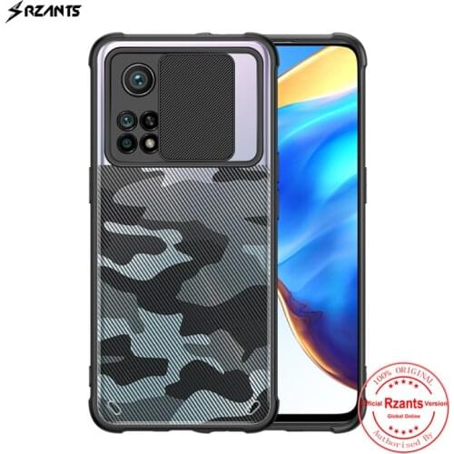 Rzants For Xiaomi Mi 10T Xiaomi Mi 10T Pro Case Hard [Camouflage Lens] Lens Protect Shockproof Slim Crystal Clear Cover