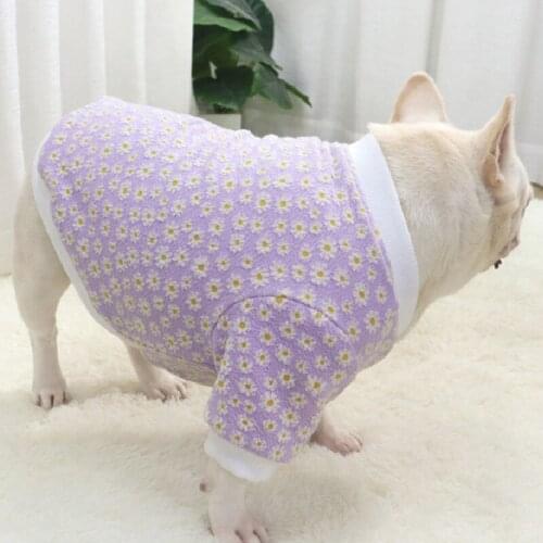 Winter Pug Dog Clothes Cardigan French Bulldog Clothing Coat Outfit Garment Poodle Schnauzer Frenchies Dog Costume Hoodies Shirt