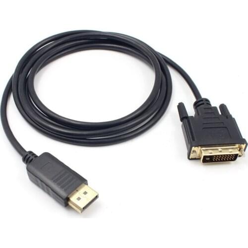 1.8m 1080P DP To DVI Adapter Cable Displayport To DVI 24+1 Single Head Adapter Cable Supports Monitor Projector