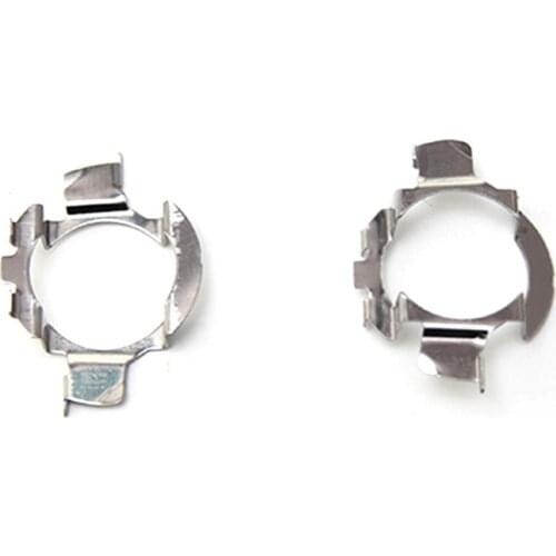 1 Pair Metal H7 Headlight Base Adapter Holder Adapter Socket For Mercedes-Benz/BMW Audi Auto Headlamp Mount Stand