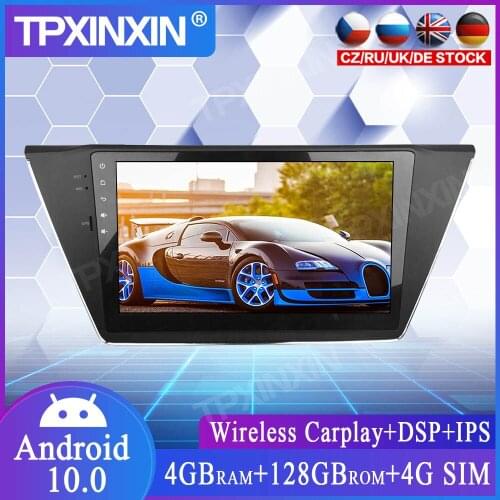 128GB Android 10.0 For VW Touran 2015-2017 Car Multimedia Player GPS Navigation Head Unit Auto Radio Audio Stereo Tape Recorder
