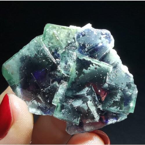 31.3gNatural dream green fluorite mineral specimen healing energy CRYSTAL QUARTZ GEM original stone teaching home decoration