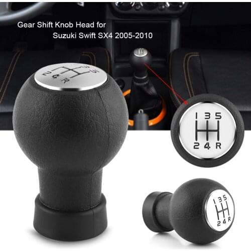 5 Speed Car Auto Gear Shift Shifter Knob Stick Head For Suzuki Swift SX4 2005-2010 Car Accessories