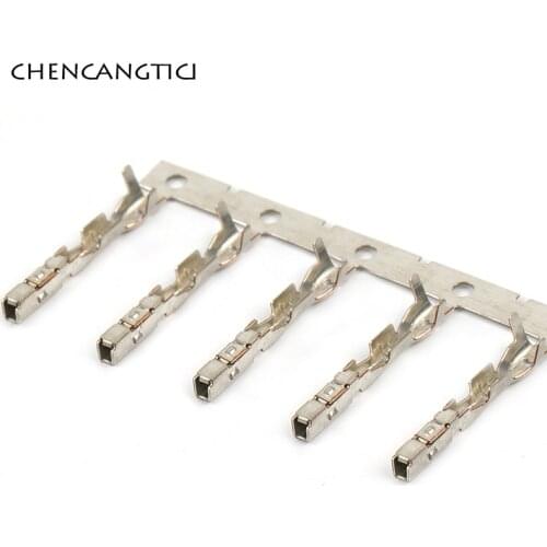 50 Pcs Crimp Terminal 0. MM Splice Pins Brass Tinned Automotive Connector Plug Terminal DJ645Q-0.6A G570