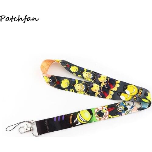 AD791 Patchfan Anime Classroom Lanyard Keychain Lanyards for keys Badge ID Mobile Phone Rope Neck Straps Accessory Gifts