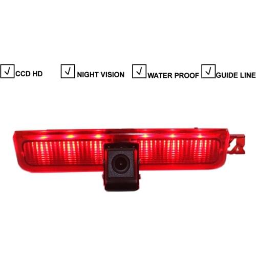 Car LED Brake Light Rear View Reverse Backup Camera For VW Volkswagen Caddy 2003-2015 Auto CCD Parking Reversing Camera