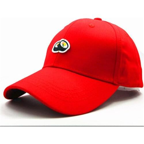Sushi Embroidery Cotton Baseball Cap Hip-hop Cap Adjustable Snapback Hats for Men and Women 148