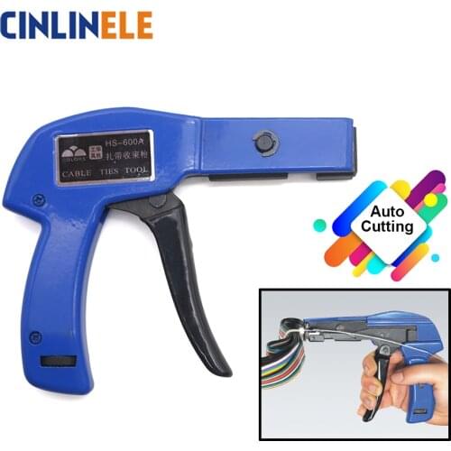 Cable Tie Tool 2.4-4.8mm Nylon Cable Tie Fastening Auto Cutting Cable & Wires Quickly Tools Shackle Smart Tool