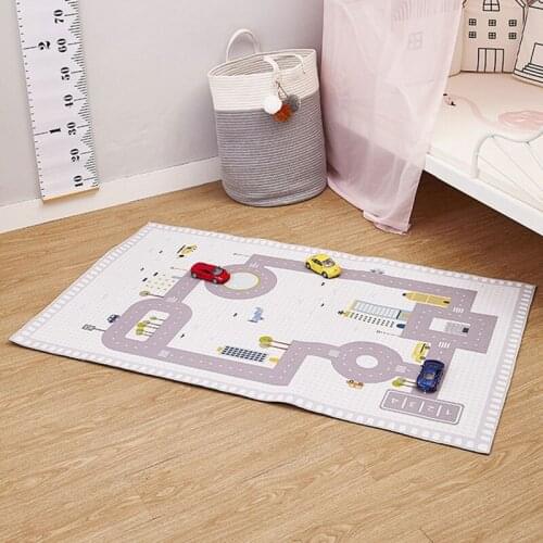Children Carpets Digital Road Game Rugs For Living Room Anti-skid Baby Play Crawling Mat Kids Bedside Foot Pad Decoration