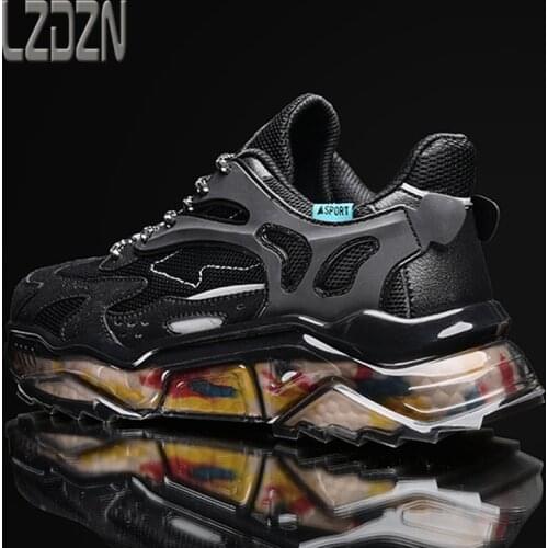 Sports Mens Shoes Basketball Running Shock Absorption Full Palm Ultra-Light Foam Soft Bottom Real Popcorn Autumn Shoes Mens