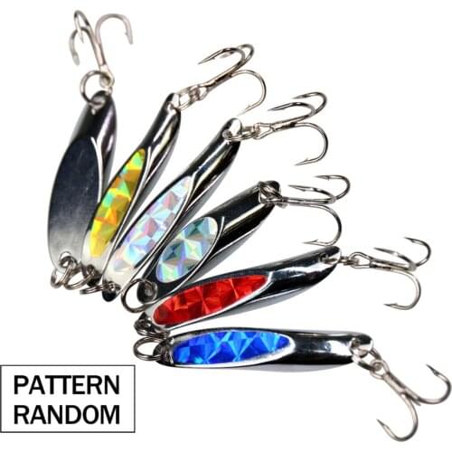 30pcs Assorted Fishing Spoon Set Metal Spoon Fishing Lures Freshwater Seawater Fishing Hard Bait For Bass 4.7g-7.5g