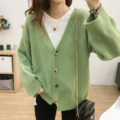 2021 autumn winter new cardigan sweater womens cardigans long-sleeved knit sweater cardigan womens outer sweater ladies jacket