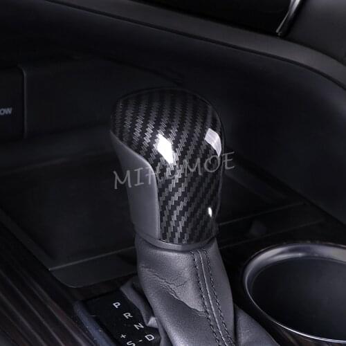 Carbon Fiber Gear Shift Knob Cover Cap Trims For Toyota Camry 2018 2019 2020 Interior Accessories