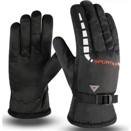 Classic three muscle men and women lovers pu leather gloves to keep warm plus cloth with soft nap ride bike wind ST-610