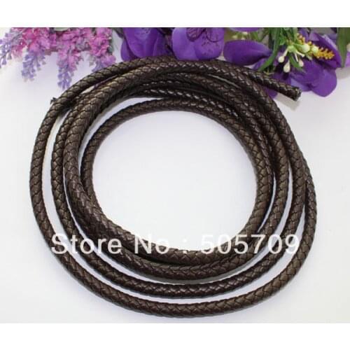 3 Meters of 8mm Braided Bolo Leather Cord #22514- #22515 FREE SHIPPING