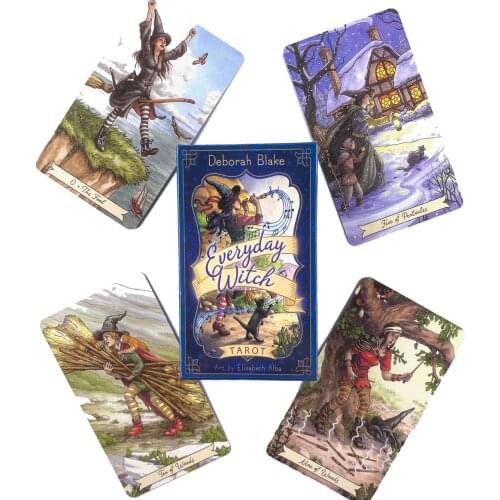 Everyday Witch Tarot Deck Leisure Party Table Game High Quality Fortune-telling Prophecy Oracle Cards With Guide Book