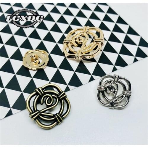 Hollow Metal Sewing Accessories Buttons for Clothing Hand DIY Sewing Supplies 20mm Buttons for Coat Big Buttons for Shirt Jacket