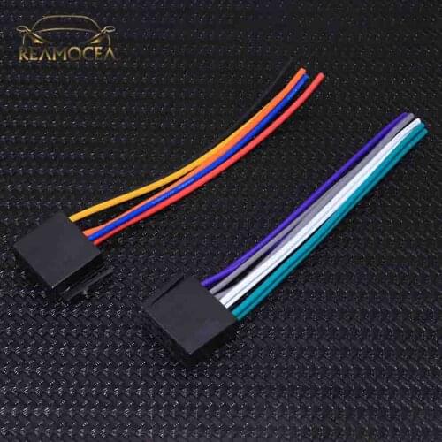 Reamocea Universal ISO Wire Harness Female Adapter Connector Cable Radio Wiring Connector Adapter Plug Kit for Car Stereo System