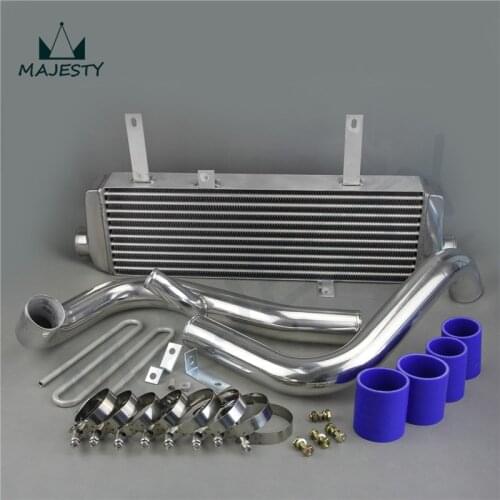 BLUE NEW FRONT MOUNT INTERCOOLER KIT for LEGNUM Mitsubishi GALANT VR-4 96-02 VR4