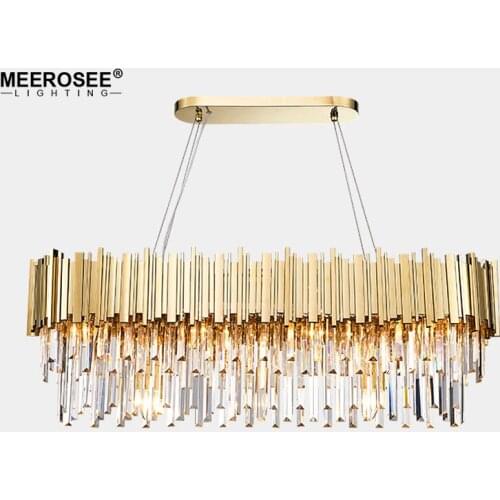New Arrival Contemporary Crystal Chandelier Lighting Fixture Creative Lustres Hanging suspension Light Dining Living room Lamp