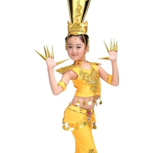 Of guanyin dance clothes Classical dance performance National dance costume suit children dance