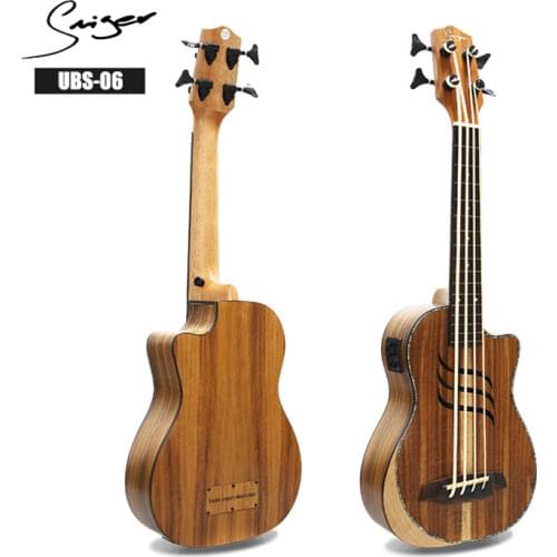 Smiger UBS-06 30" Solid Top Armrest Ubass Ukulele Baritone Ukulele Bass Electric Ukulele For Beginner Profession