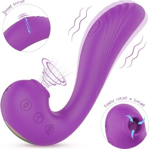 Sex Sucking Toys Vibrator Powerful Clitoris Sucker Blowjob Tongue Stimulator Nipple Vagina Pussy Pump Sex Toys for Women