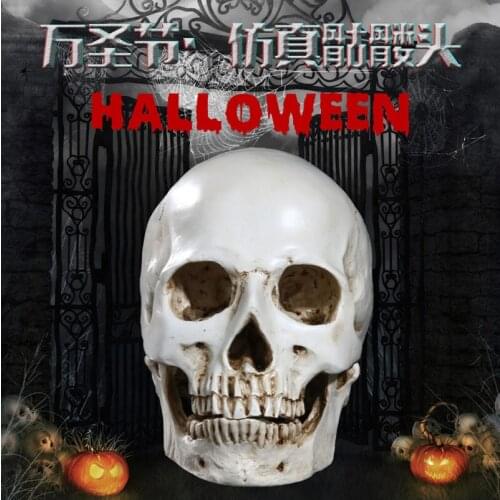 1:1 Human intimate Head Skull Resin Anatomical Medical Teaching Skeleton Split room escape prop Halloween party favor gift