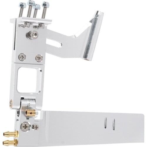 1Pcs Water Absorbing Rudder Aluminum Suction Rudders with Tail 4Mm Shaft Bracket for CAT RC Jet Boats Parts