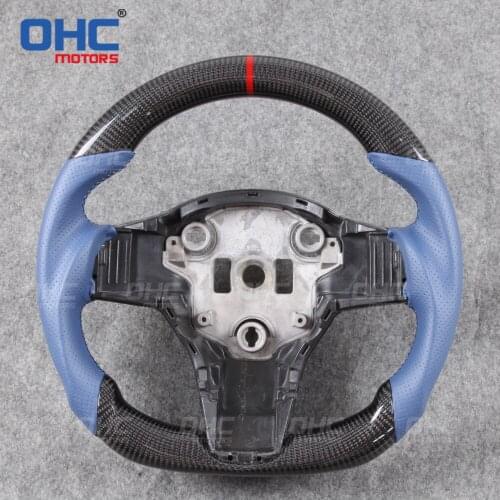 100% Real Carbon Fiber Steering Wheel compatible for Tesla Model 3