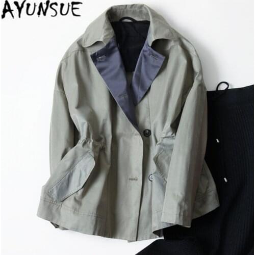 Женские тренчи AYUNSUE China At AliExpress