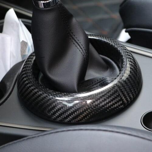 For BMW MINI Cooper S F54 F55 F56 F57 F60 Car Carbon Fiber Accessories Gear Shift Panel Cover Decoration Sticker Car Styling