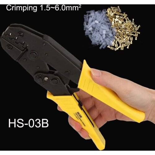 European style ratchet electrician pliers crimp non-insulated tabs and receptacles professional power tools инструменты