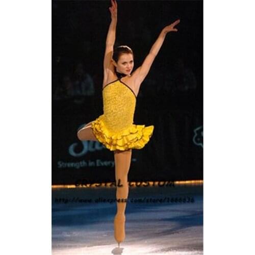 Custom Figure Skating Dresses For Girls Fashion New Brand Competition Children Ice Figure Skating Dresses Crystal DR3830