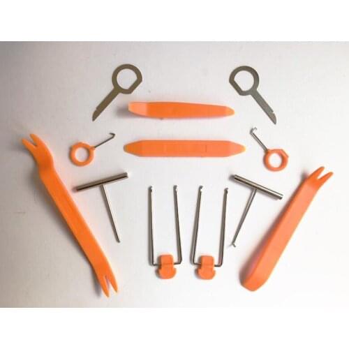 12pcs/lot auto dash board removal tool, car audio repair tool for kia, mazda,toyota, hyundai,opel,nissan,car styling