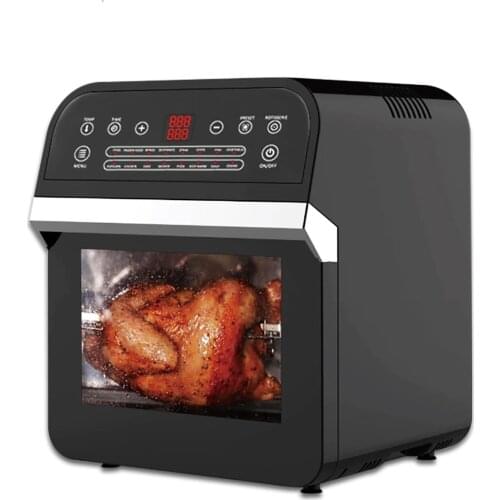 16-in-1 Countertop Oven Cooking Tools 12L 1600W Air Fryer Oven Toaster Rotisserie Dehydrator LED Display Digital Touch Screen