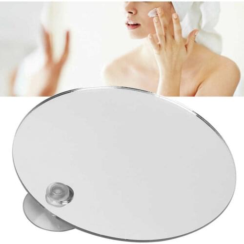 Round Shower Mirror Anti-Fog Shaving Mirror Wall Hanging Shatterproof Mirror for Bathroom Makeup Mirror