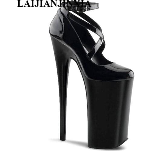 LAIJIANJINXIA New 20cm Sexy Thin High Heels Night Club Party Queen Dance Shoes Platform Pumps Women Dress Dance Pumps Shoes