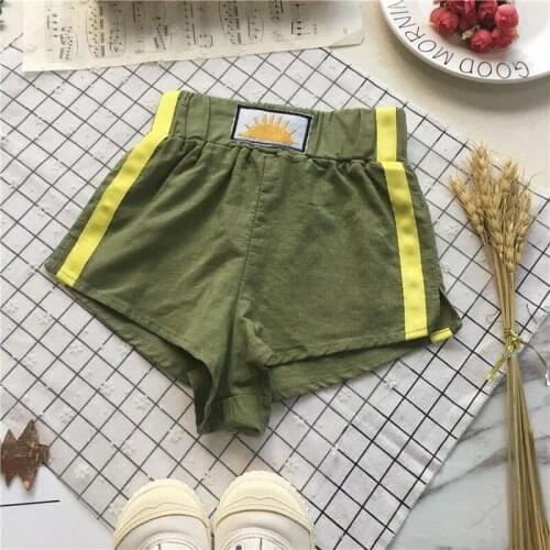 Tonytaobaby Summer New Boys and Girls' Versatile Side Stripe Cool Pants Kids Pants
