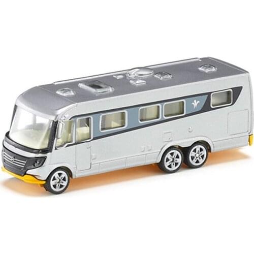 Diecast 1:32 Alloy Model Car 1671 Brand New Card-mounted Camping Car Bus Collection Display for Boy Gift Kids Toys Boys
