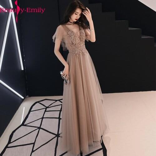 2020 New Arrival Heavy Appliques Evening Dress Long Charming Sleeveless Lace Up Back A line Formal Party Dress with Beading