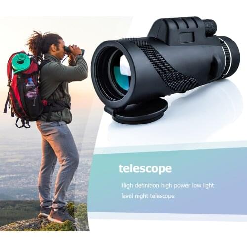 BAK4 80X100 Optics Zoom Telescope HD Lens Monocular Clear Vision Binocular for Outdoor Camping Hunting Hiking Climbing