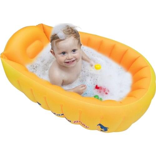 Baby Bath Baby Inflatable Bathtub Portable Bathtub Non Slip Travel Bathtub Mini Air Swimming Pool for Newborn Baby with Air Pump