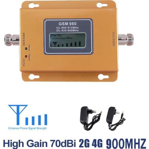 Cost-effective LCD Display GSM 900MHz Signal Repeater GSM Signal Booster 20dbm LCD Display Cell Phone Signal Booster Amplifier