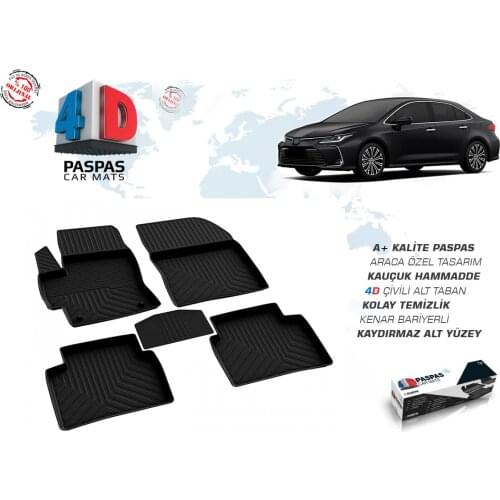 Rubber 4D Car Floor Mats 98% Compatible For Toyota Corolla 2002 2003 2004 2005 2006 2007 2013 2014 2015 2016 2017 2018 2019