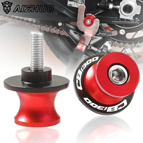 Motorcycle Swingarm Sliders Screw Swing Slider Stand Screws 8MM CNC Aluminum For Honda CB1300 CB 1300 2003-2009 2010 2011 2012