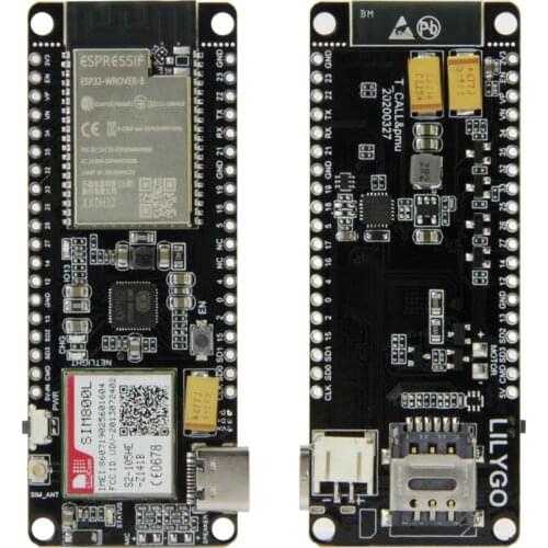 T-Call&PMU ESP32-WROVER-B WIFI wireless bluetooth module FPC antenna SIM card SIM800L module Dual-band Quad-band for arduino