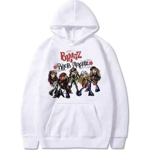 Bratz Rock Angelz Hoodie Bratz Sweatshirts Hoodie Print Men Women Harajuku Casual Hooded Long Sleeve Autumn Winter Pullovers