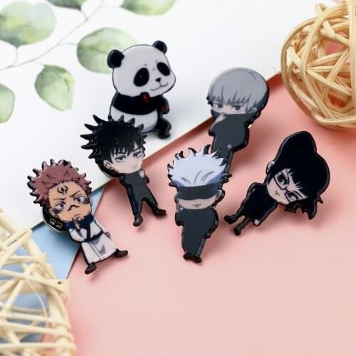 Jujutsu Kaisen Inumaki Toge Itadori Yuji Ryomen Sukuna Cosplay Cartoon Costume Acrylic Badge Pin Brooch Props
